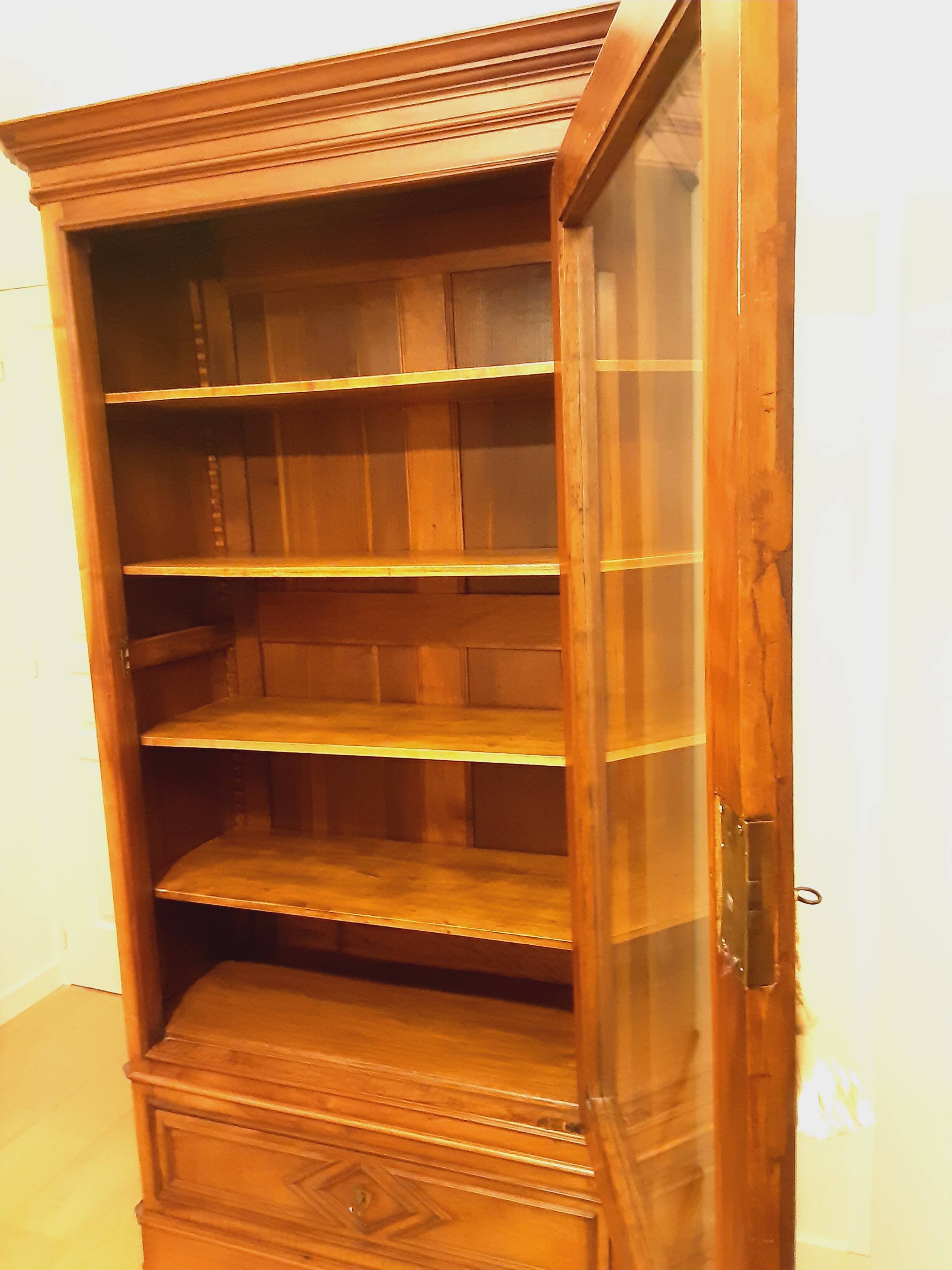 Armoire bibliothèque vitrine