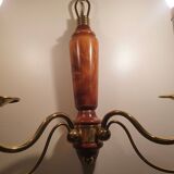 Paire de grandes appliques murales bougeoirs anciennes