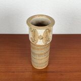 Danish studio ceramic vase from the mid-century by Svend Aage Jensen for Søholm, 1960s.