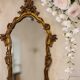 Vintage gold baroque wall mirror
