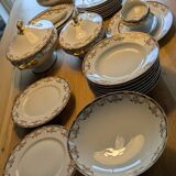 Complete Table Service Limoges William Guérin & Co - 20th Century Porcelain