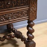 Oak desk, Neo-Gothic style – Late 19th century