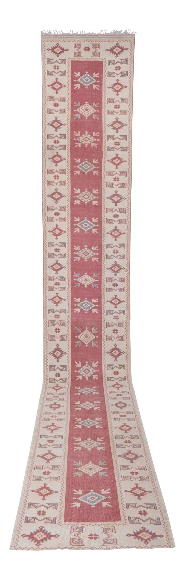 Vintage Turkish hallway rug 81x500 cm