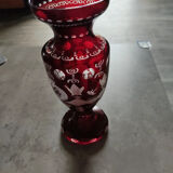 Bohemian crystal vase