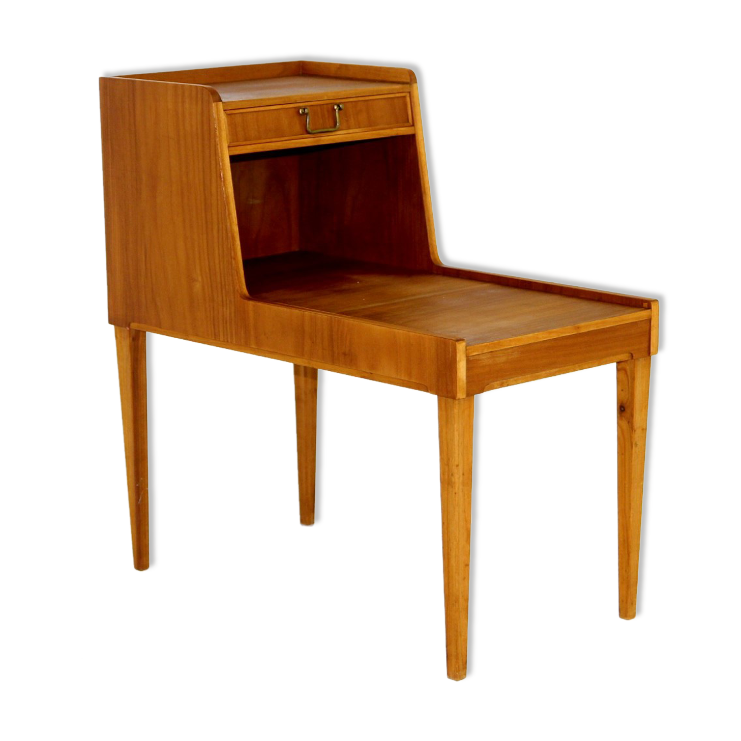 Walnut bedside table, Sweden, 1950