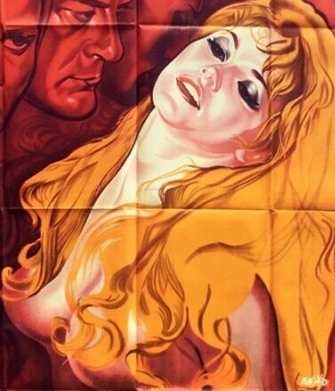 Original poster and god created the woman Brigitte Bardot 120x160 cm Roger vadim