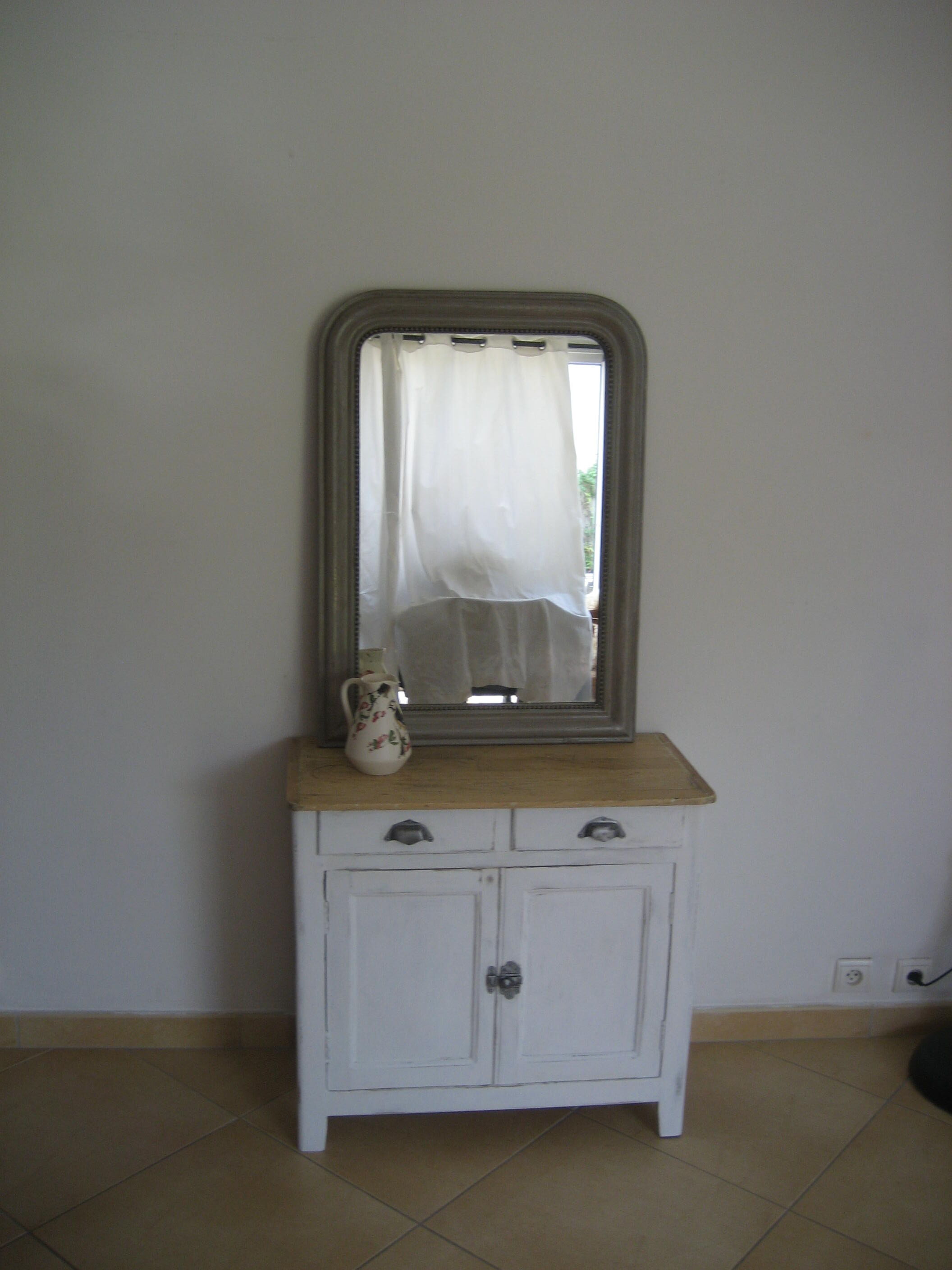 Miroir Louis Philippe XIXème patiné 62x86cm