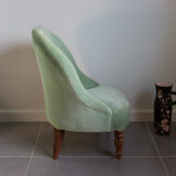 Toad silk velvet armchair