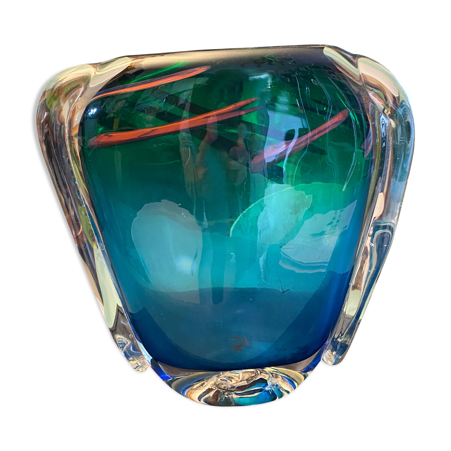 Important Vase Murano Sommerso
