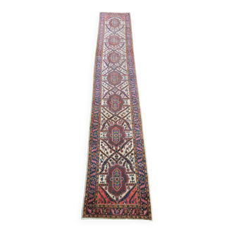 Tapis vintage heriz coureur 558 cm x 90 cm, années 1920-1930