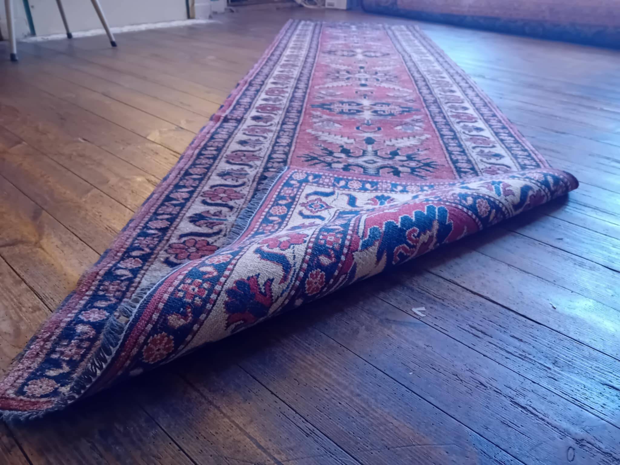 Handmade Pakistani Kazak Runner Rug 335x88cm