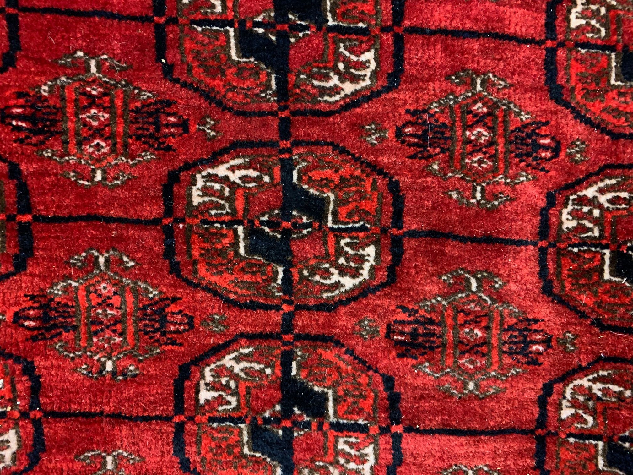 Vintage Afghan Turkoman village Rug 360x240 cm