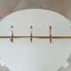 Coat rack in solid brass gilded 50s