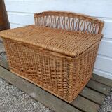 Wicker toy chest