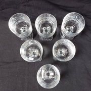 Set of 6 crystal water glasses from Villeroy and Boch, model Mercury - Height 14.