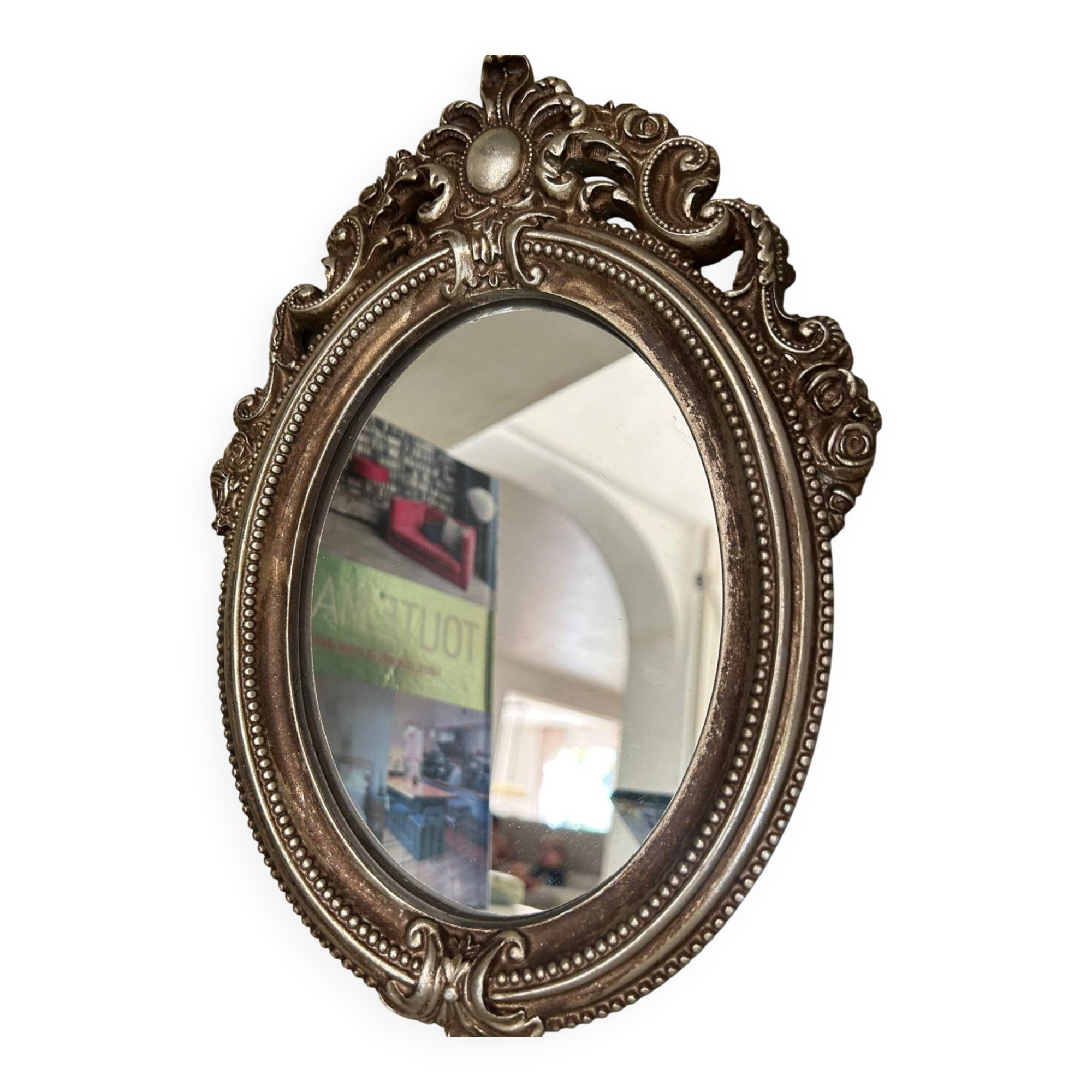 Miroir baroque à poser avec moulures