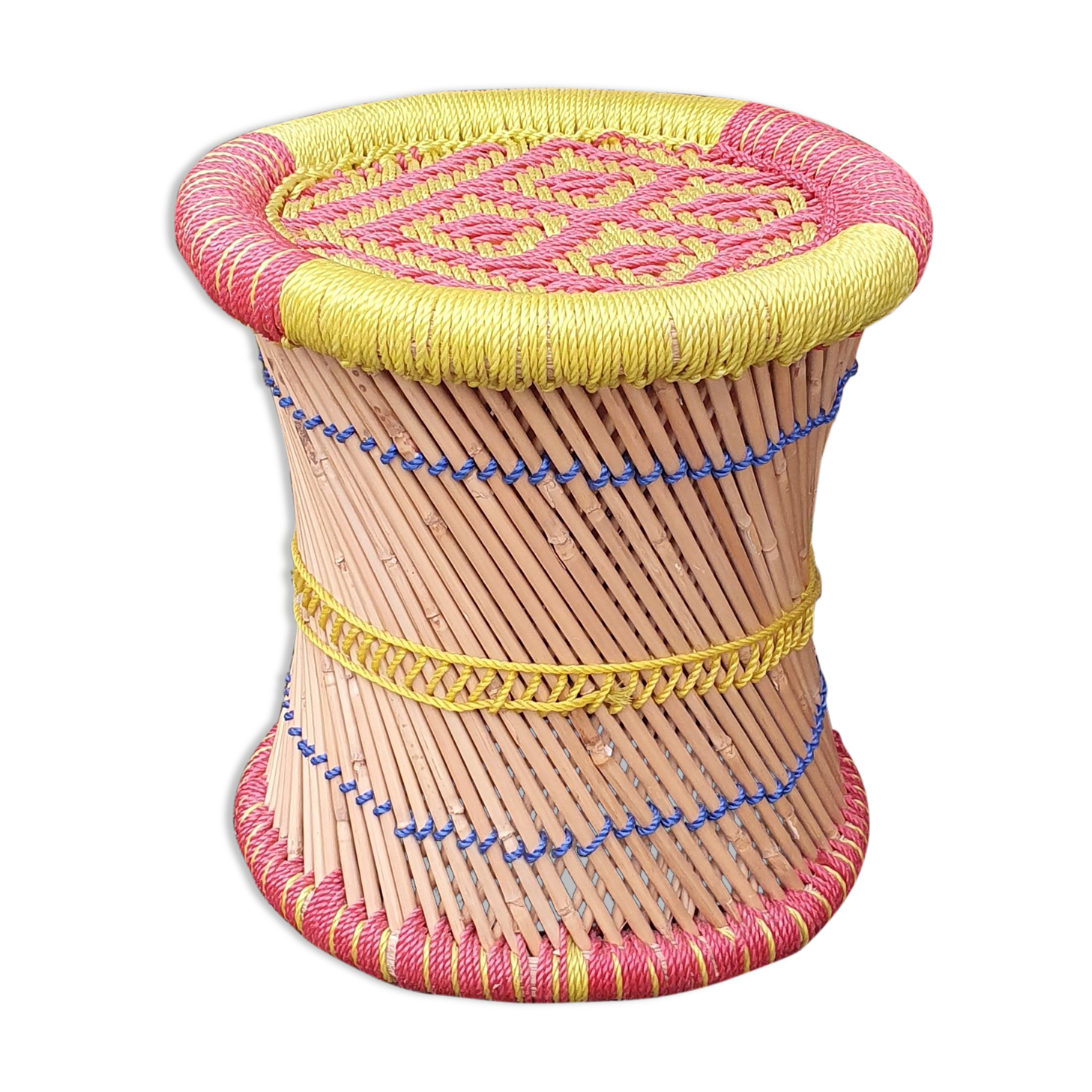 Ethnic rattan stool