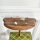 Curved wall console shelf