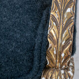 Pair of 19th century Louis XVI gilt armchairs newly re upholstered in holland and sherry fabric