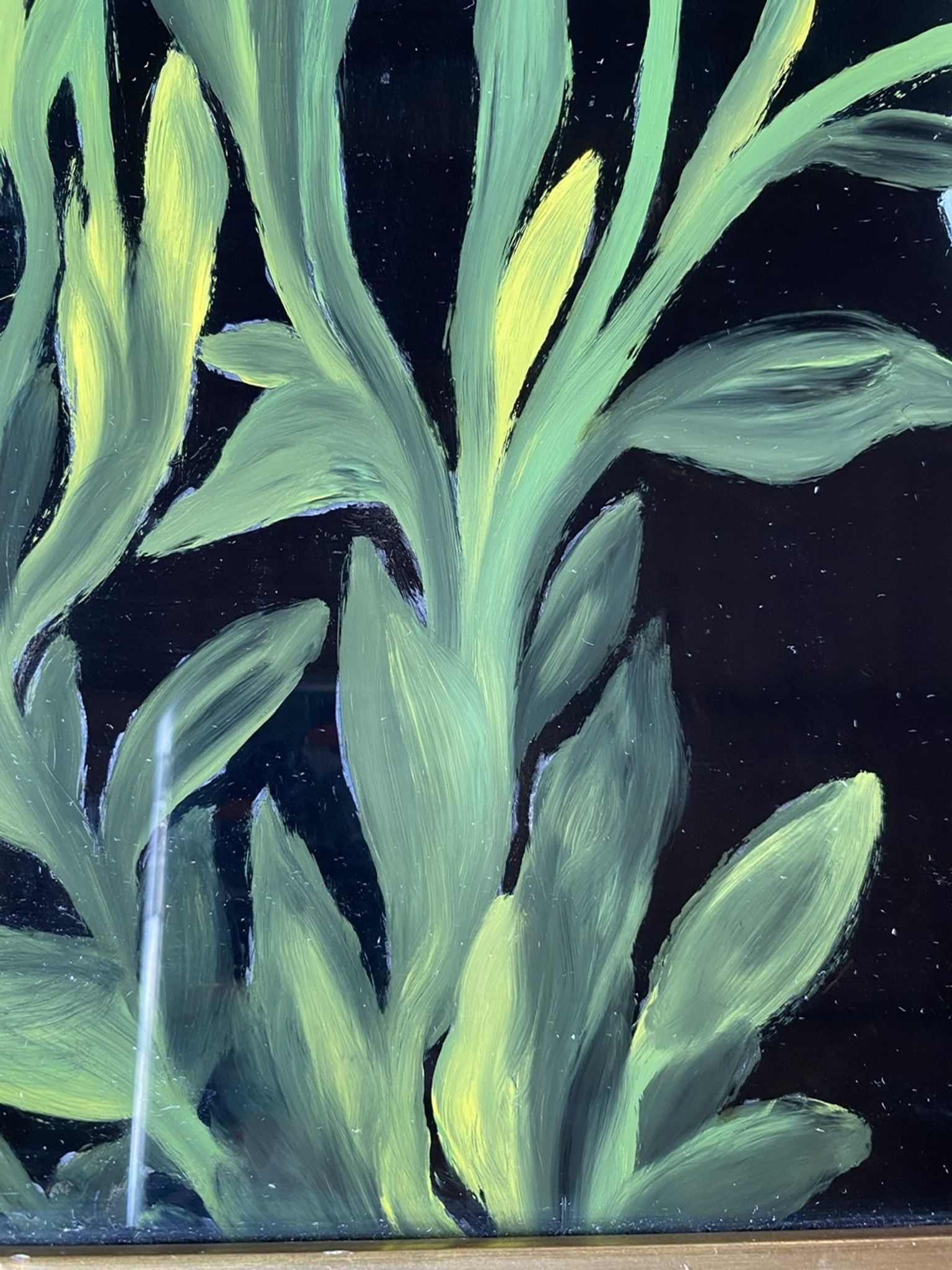 Tableau ancien , nature morte aux tulipes XX siècle