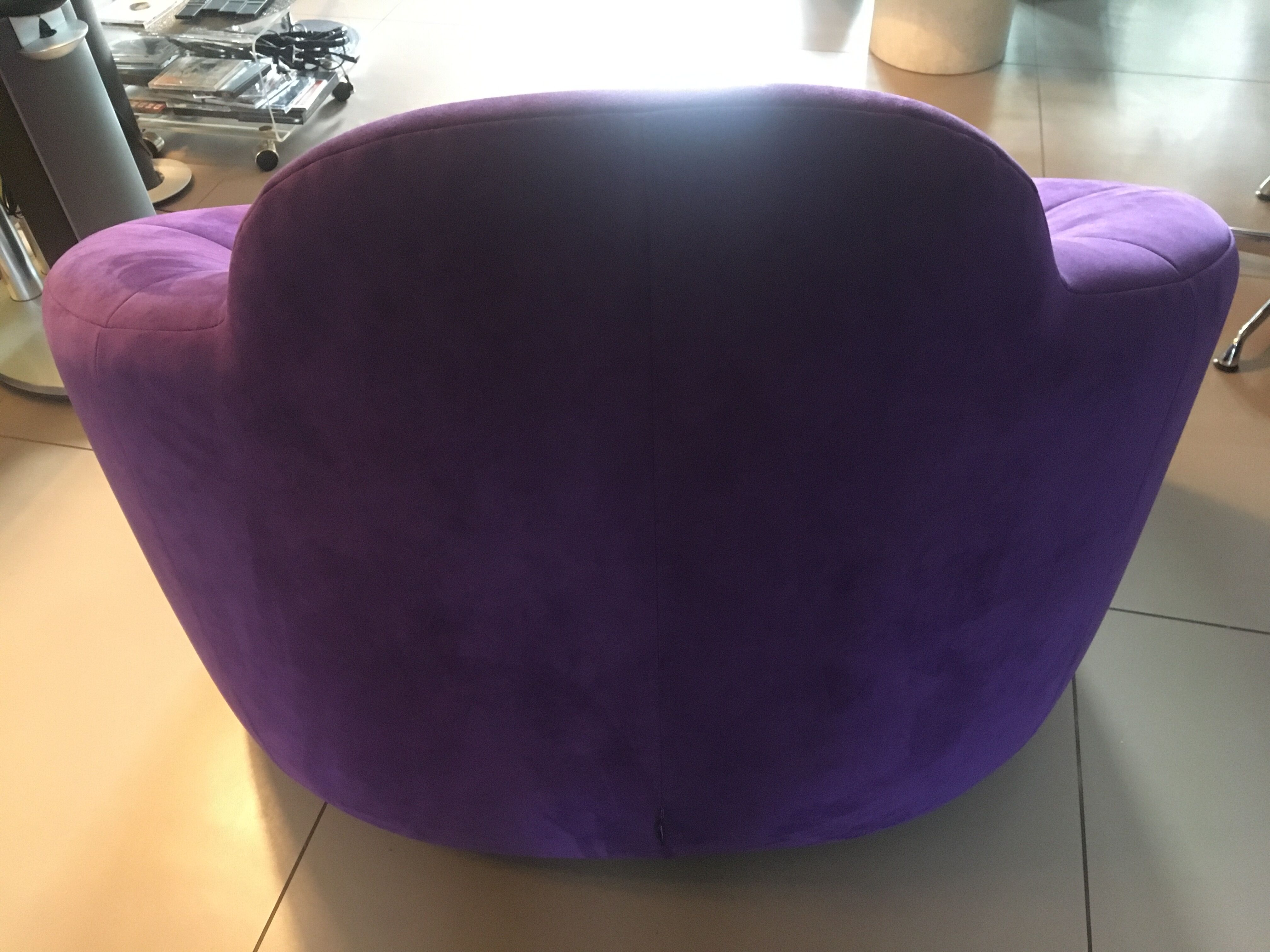 Swivel armchair Ligne Roset - Pumpkin design Pierre Paulin