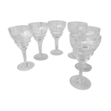 Set of 6 engraved glasses