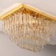 Novaresi Gold Plated Ceiling Lamp CH Serie 1970 Italy
