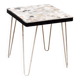 Table d'appoint mid-century avec incrustations de pierres mosaïques, 1960