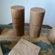 Vintage antique wooden geometric educational shapes. Italy, early 20th C