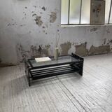 Italian 80s coffee table in marble and glass