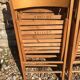 6 Folding wooden chairs