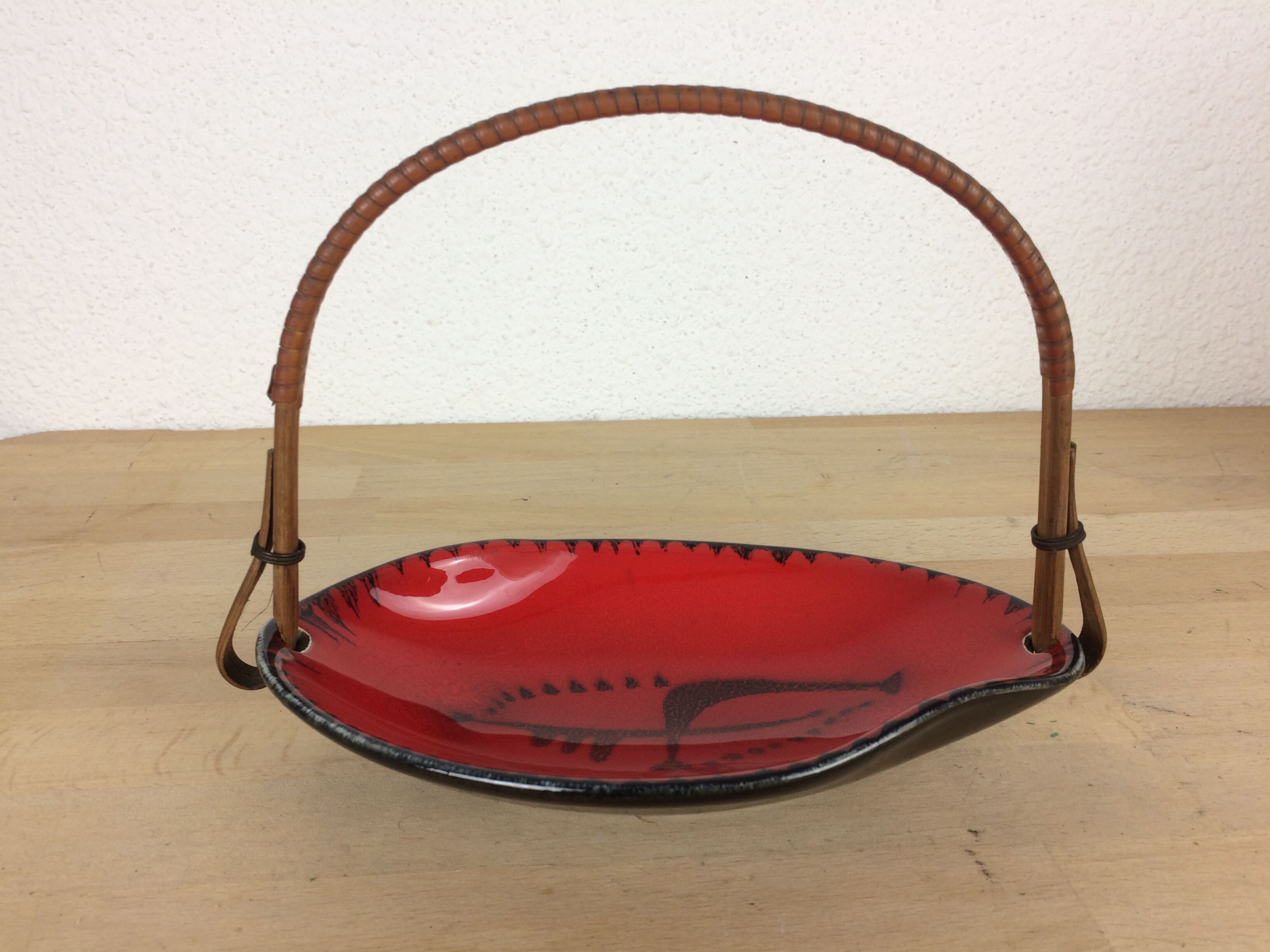 Empty pocket Elchinger ceramic black and red