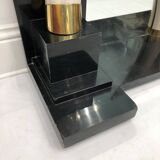 Versailles collection table console éléphant fausse défense ébène miroir verre années 1970