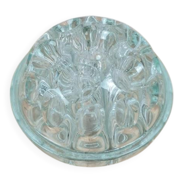 Pique-fleurs en verre moulé vintage – France Reims