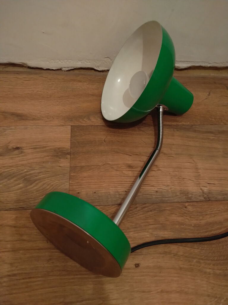 Vintage green table lamp