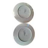 Lot de 2 assiettes plates Sarreguemines