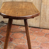 Brutalist oak coffee table