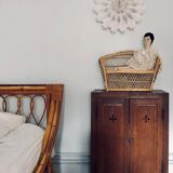Wicker doll bench type Pomare (or Emmanuelle)