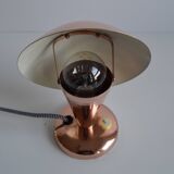 Bauhaus copper table lamp, Czechoslovakia, 1930s.