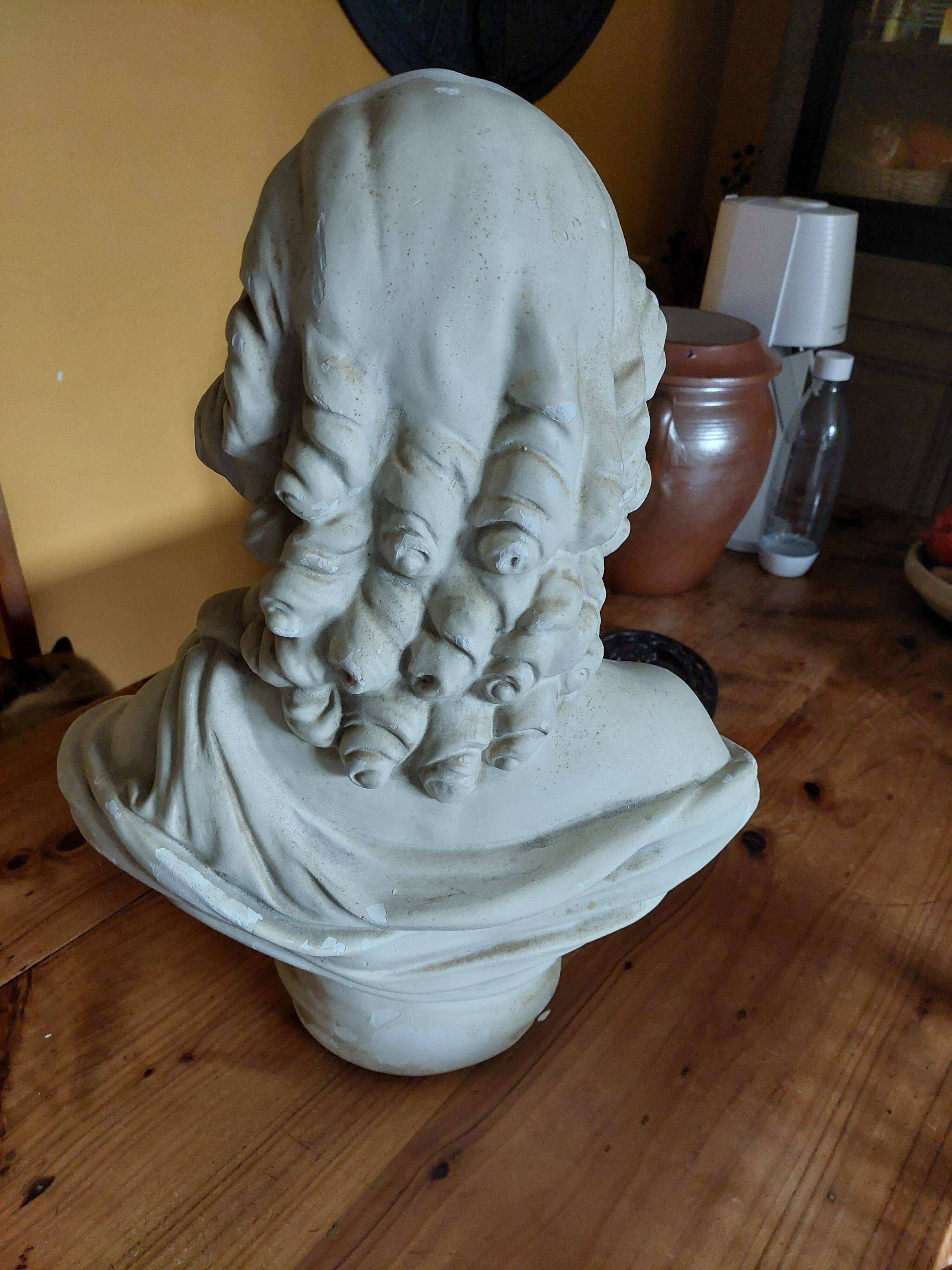 Plaster bust of a woman