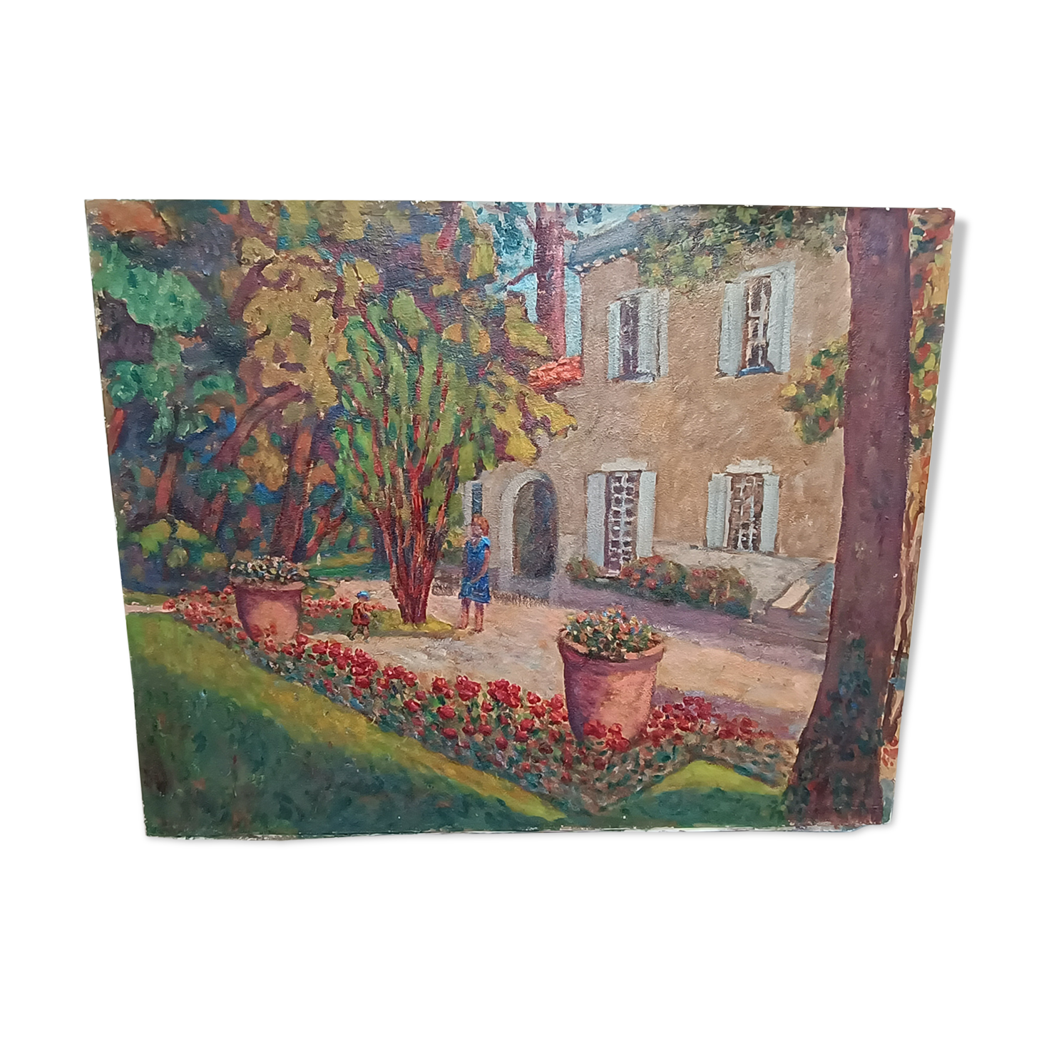 Peinture sur toile bastide