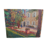 Peinture sur toile bastide