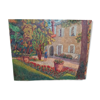 Peinture sur toile bastide