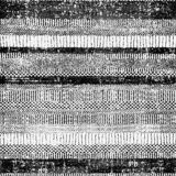 Tapis de maison noir et blanc à rayures