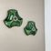 Set of Two Modernist Ceramic Fat Lava Wall Lights by Pan Ceramics, Germany