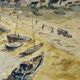 20th century Impressionist school - Vassaux - Marine watercolor - Noirmoutier