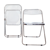 Pair of folding chairs Plia by Giancarlo Piretti for Castelli