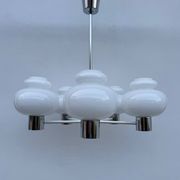 Lustre Space Age opaline chrome années 70