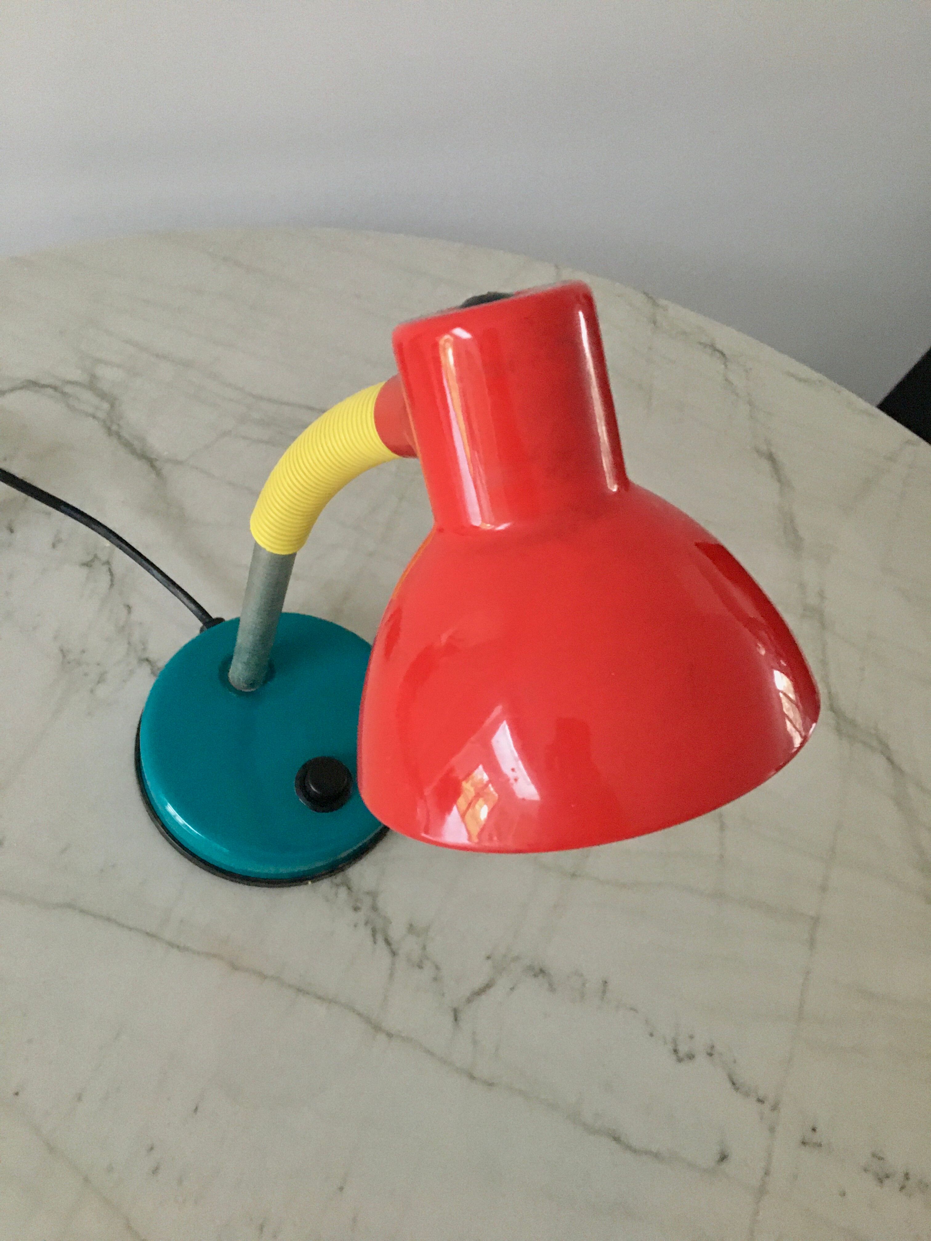 Vintage articulated lamp Memphis style