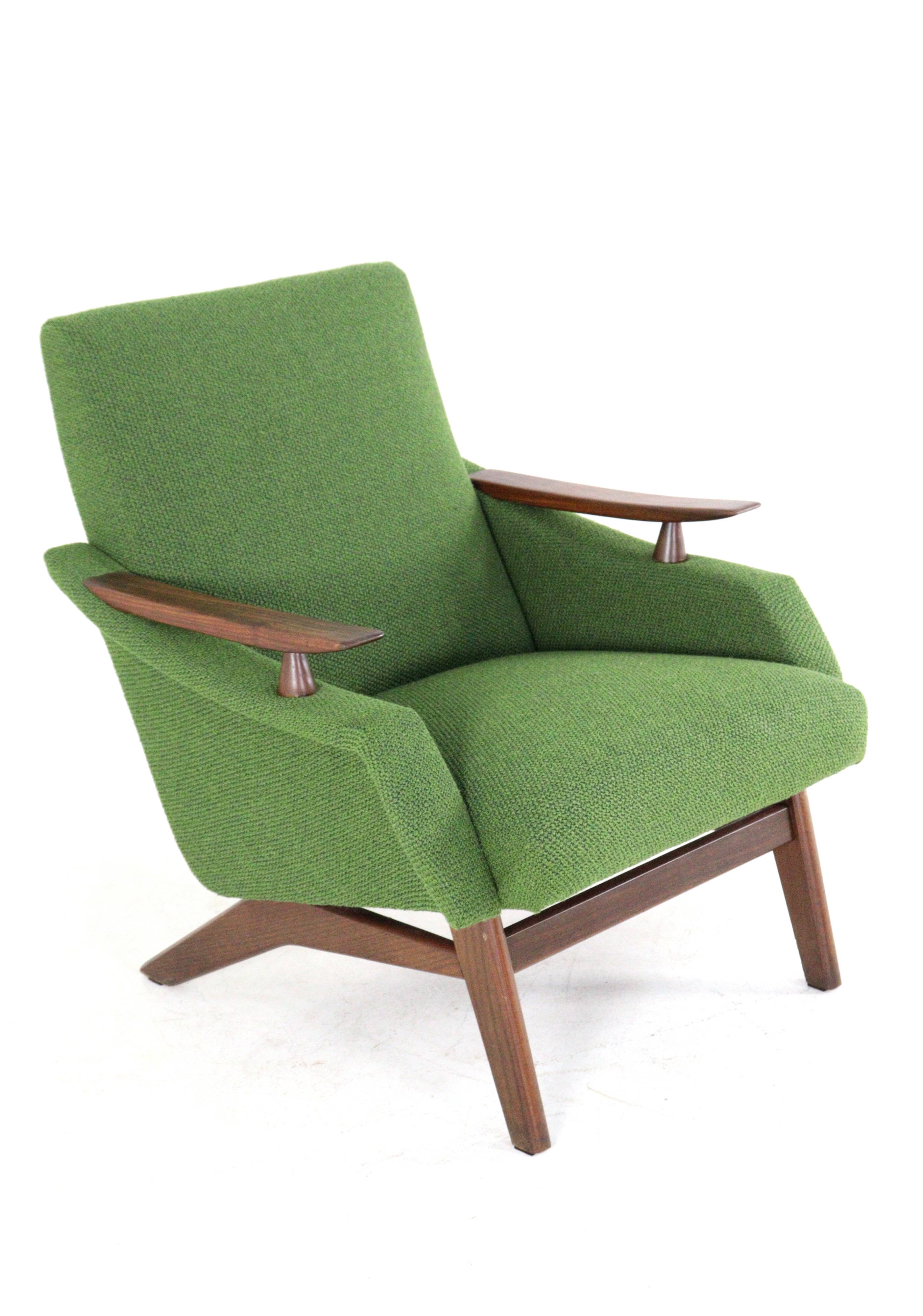 mid century teak Armchair 'Breda' | - fully restored + new upholstery